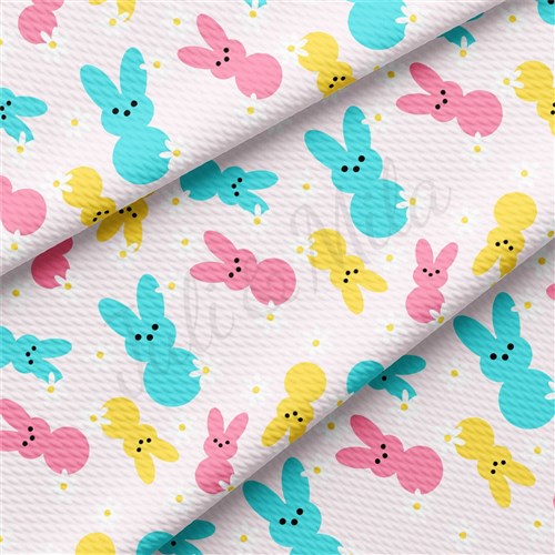 Easter AA2385 Liverpool Bullet Textured Stretch Solid Strip Thick Knit Jersey Fabric