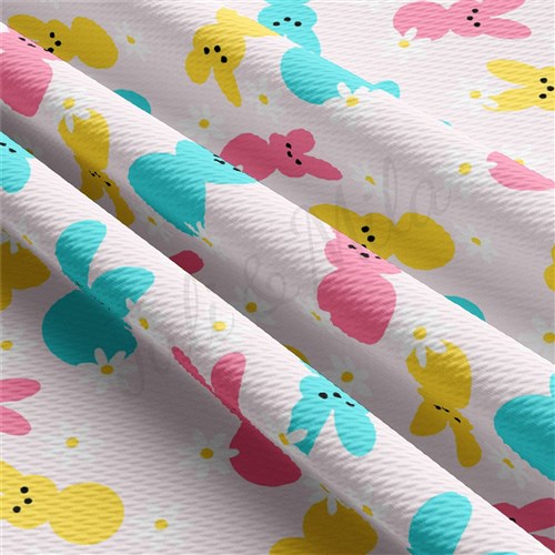 Easter AA2385 Liverpool Bullet Textured Stretch Solid Strip Thick Knit Jersey Fabric