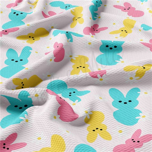 Easter AA2385 Liverpool Bullet Textured Stretch Solid Strip Thick Knit Jersey Fabric