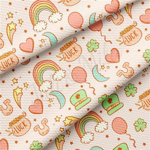 St. Patrick's Day Liverpool Bullet Textured Stretch Solid Strip Thick Knit Jersey Fabric