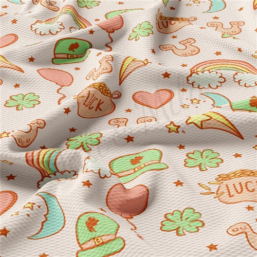 St. Patrick's Day Liverpool Bullet Textured Stretch Solid Strip Thick Knit Jersey Fabric