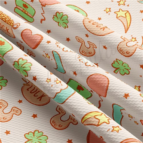 St. Patrick's Day Liverpool Bullet Textured Stretch Solid Strip Thick Knit Jersey Fabric