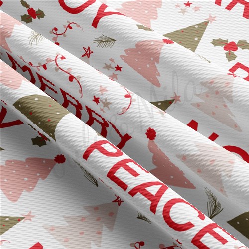 Christmas Christmas Liverpool Bullet Textured Stretch Solid Strip Thick Knit Jersey Fabric