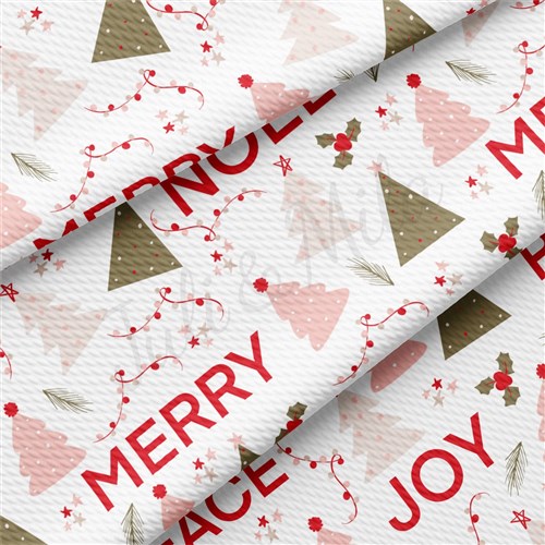 Christmas Christmas Liverpool Bullet Textured Stretch Solid Strip Thick Knit Jersey Fabric