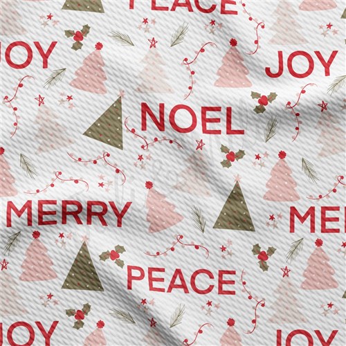 Christmas Christmas Liverpool Bullet Textured Stretch Solid Strip Thick Knit Jersey Fabric
