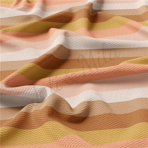 Printed Liverpool Bullet Textured Stretch Solid Strip Thick Knit Jersey Fabric