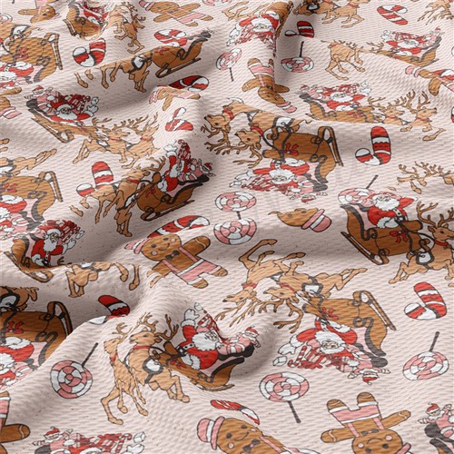 Christmas Printed Liverpool Fabric christmas AA1883 & Get a Free $89.99 Embroidery Bundle