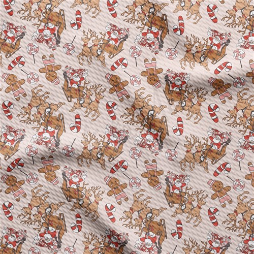Christmas Printed Liverpool Fabric christmas AA1883 & Get a Free $89.99 Embroidery Bundle
