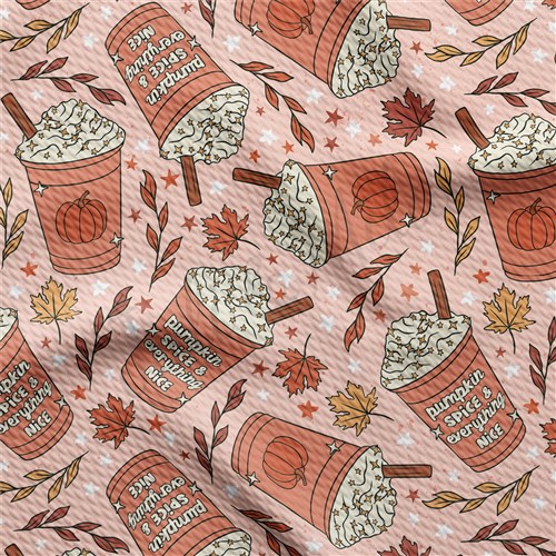Pumpkin Spice Printed Autumn Fall Liverpool AA954 & Get a Free $89.99 Embroidery Bundle