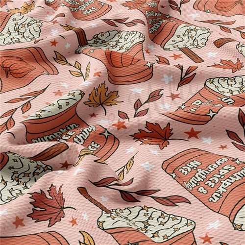 Pumpkin Spice Printed Autumn Fall Liverpool AA954 & Get a Free $89.99 Embroidery Bundle
