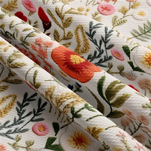 Embroidery Printed Liverpool Fabric AA1788 & Get a Free $89.99 Embroidery Bundle