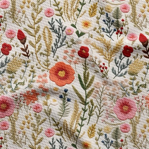 Embroidery Printed Liverpool Fabric AA1788 & Get a Free $89.99 Embroidery Bundle