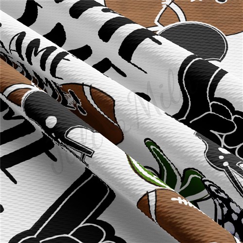 Football Printed Liverpool Bullet Textured Stretch Solid Strip Thick Knit Jersey Fabric
