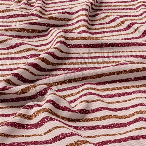 Christmas Liverpool Bullet Textured Stretch Solid Strip Thick Knit Jersey Fabric