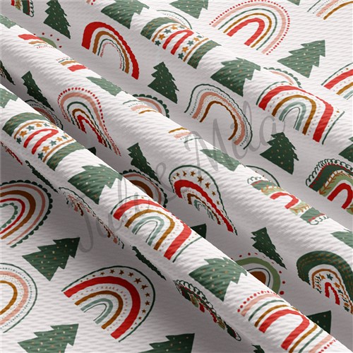 Christmas Liverpool Bullet Textured Stretch Solid Strip Thick Knit Jersey Fabric