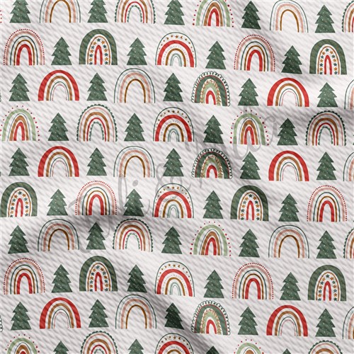 Christmas Liverpool Bullet Textured Stretch Solid Strip Thick Knit Jersey Fabric