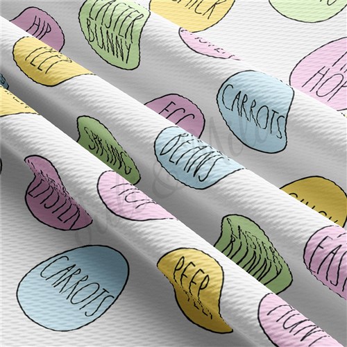 Easter East97 TBP101 Liverpool Bullet Textured Stretch Solid Strip Thick Knit Jersey Fabric