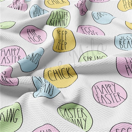 Easter East97 TBP101 Liverpool Bullet Textured Stretch Solid Strip Thick Knit Jersey Fabric