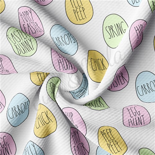 Easter East97 TBP101 Liverpool Bullet Textured Stretch Solid Strip Thick Knit Jersey Fabric
