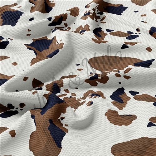Printed Liverpool Fabric brown spots & Get a Free $89.99 Embroidery Bundle