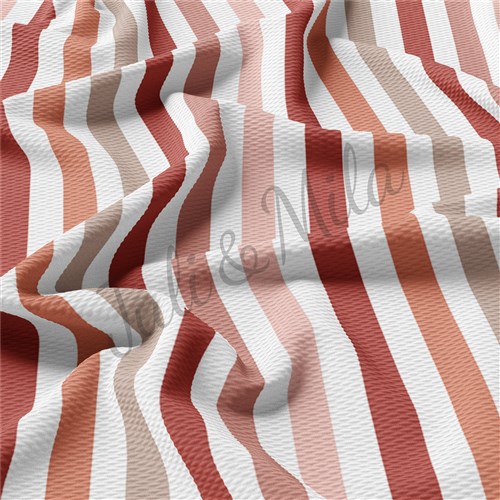 Printed Liverpool Bullet Textured Stretch Solid Strip Thick Knit Jersey Fabric