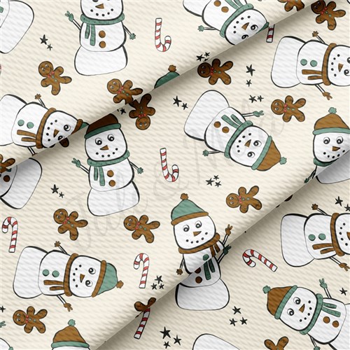 Christmas Christmas Liverpool Bullet Textured Stretch Solid Strip Thick Knit Jersey Fabric