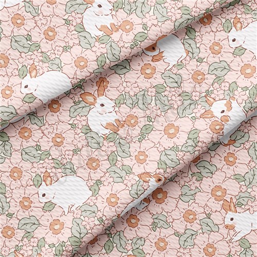 Easter Liverpool Bullet Textured Stretch Solid Strip Thick Knit Jersey Fabric