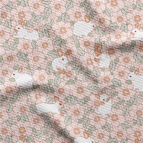 Easter Liverpool Bullet Textured Stretch Solid Strip Thick Knit Jersey Fabric