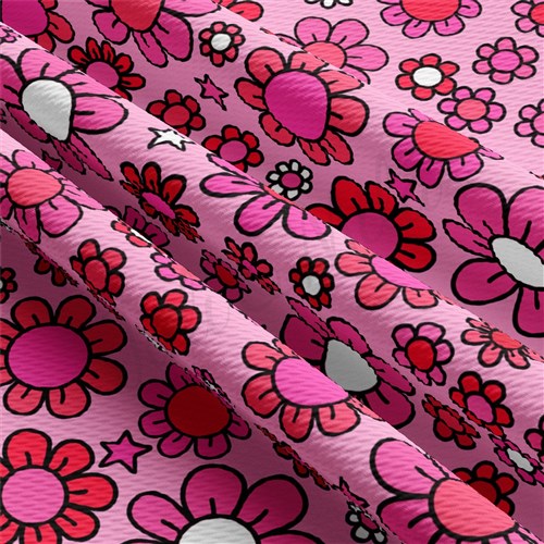 Valentine's Day Liverpool Bullet Textured Stretch Solid Strip Thick Knit Jersey Fabric