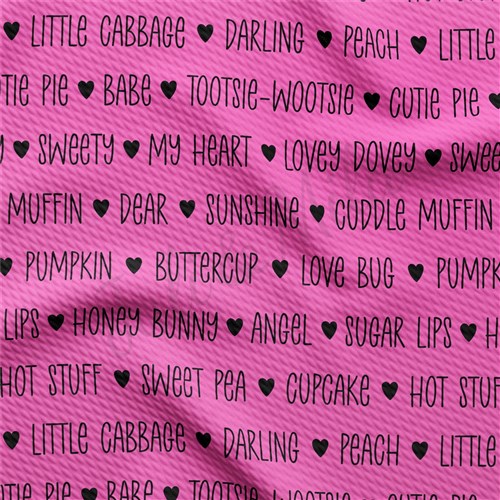 Valentine's Day Printed Liverpool Bullet Textured Stretch Solid Strip Thick Knit Jersey Fabric