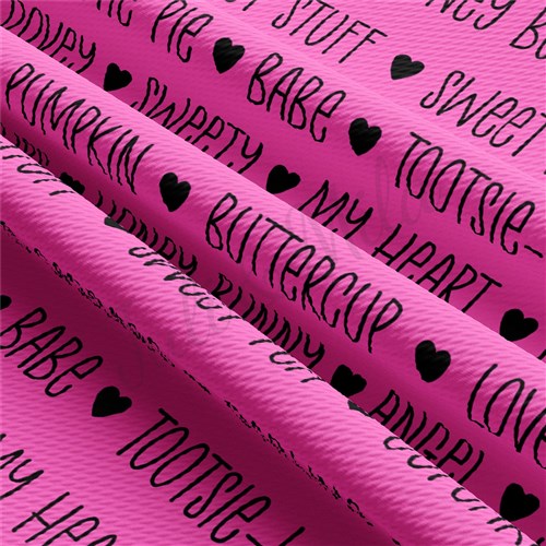 Valentine's Day Printed Liverpool Bullet Textured Stretch Solid Strip Thick Knit Jersey Fabric