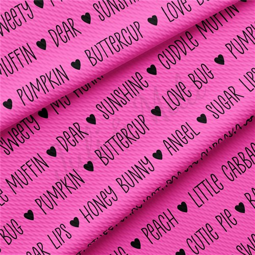 Valentine's Day Printed Liverpool Bullet Textured Stretch Solid Strip Thick Knit Jersey Fabric