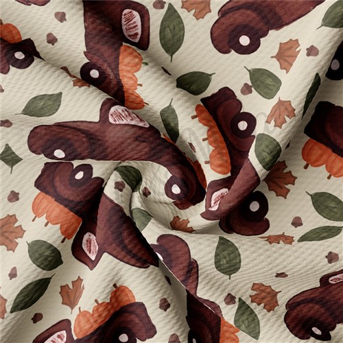 Fall Autumn Truck Pumpkin Liverpool Bullet Textured Stretch Solid Strip Thick Knit Jersey Fabric