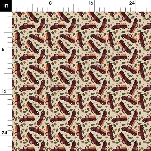 Fall Autumn Truck Pumpkin Liverpool Bullet Textured Stretch Solid Strip Thick Knit Jersey Fabric