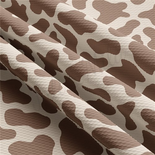 Brown Cow Spot Printed Liverpool Fabric AA2172 & Get a Free $89.99 Embroidery Bundle