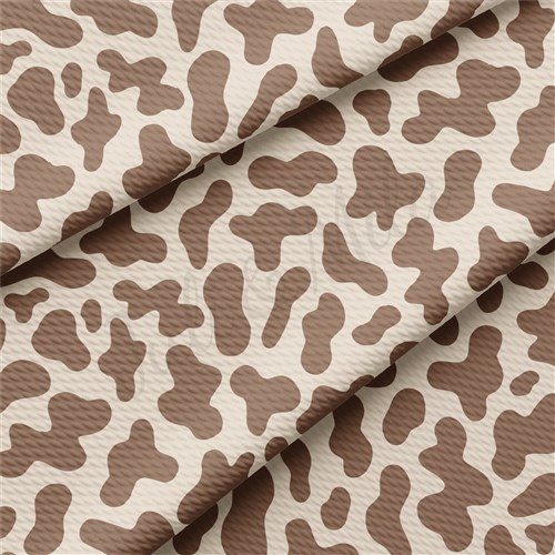 Brown Cow Spot Printed Liverpool Fabric AA2172 & Get a Free $89.99 Embroidery Bundle