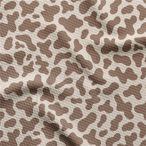 Brown Cow Spot Printed Liverpool Fabric AA2172 & Get a Free $89.99 Embroidery Bundle