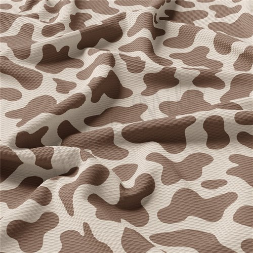 Brown Cow Spot Printed Liverpool Fabric AA2172 & Get a Free $89.99 Embroidery Bundle