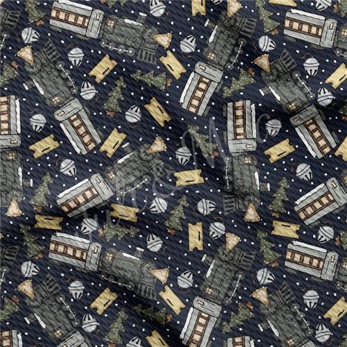 Christmas Printed Liverpool Bullet Textured Stretch Solid Strip Thick Knit Jersey Fabric