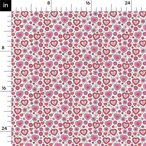 Valentine's Day Printed Liverpool Bullet Textured Stretch Solid Strip Thick Knit Jersey Fabric
