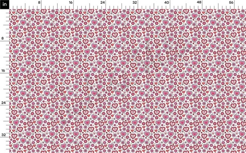 Valentine's Day Printed Liverpool Bullet Textured Stretch Solid Strip Thick Knit Jersey Fabric
