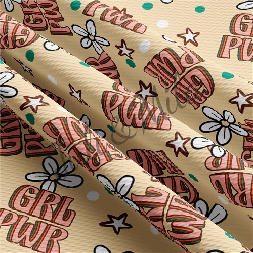 Printed Liverpool 4 Way Fabric GRLPWR & Get a Free $89.99 Embroidery Bundle