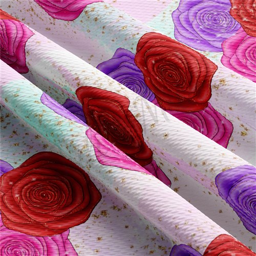 Valentine's Day Liverpool Bullet Textured Stretch Solid Strip Thick Knit Jersey Fabric
