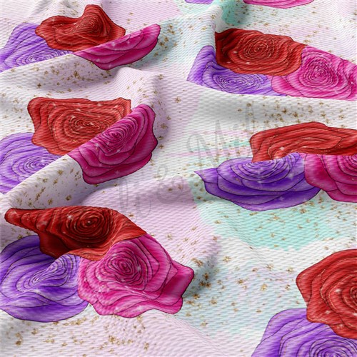 Valentine's Day Liverpool Bullet Textured Stretch Solid Strip Thick Knit Jersey Fabric