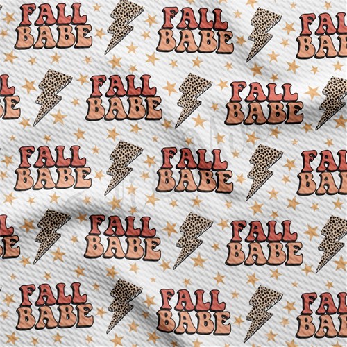Fall Babe Printed Liverpool Bullet Textured Stretch Solid Strip Thick Knit Jersey Fabric