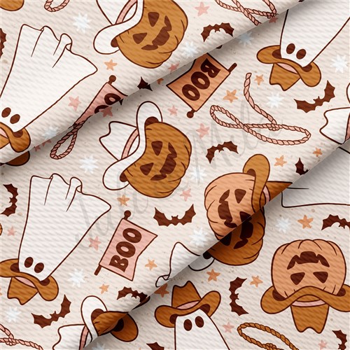 Pumpkin Printed Liverpool Bullet Textured Stretch Solid Strip Thick Knit Jersey Fabric