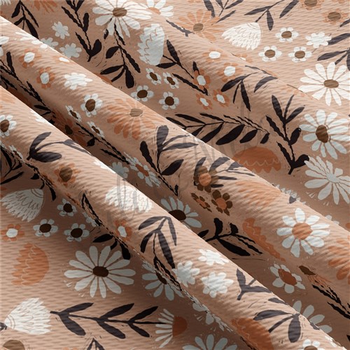 Floral112 Liverpool Bullet Textured Stretch Solid Strip Thick Knit Jersey Fabric