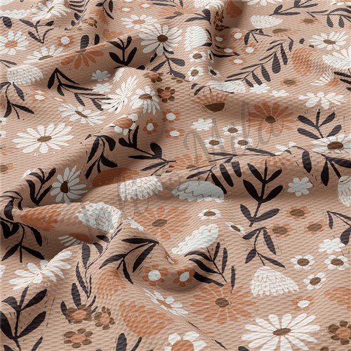Floral112 Liverpool Bullet Textured Stretch Solid Strip Thick Knit Jersey Fabric