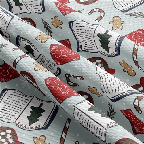 Christmas Printed Liverpool Fabric AA2097 & Get a Free $89.99 Embroidery Bundle