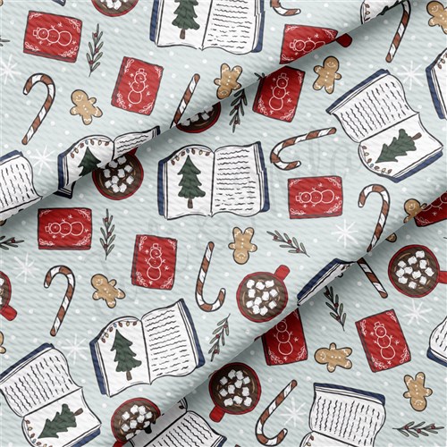 Christmas Printed Liverpool Fabric AA2097 & Get a Free $89.99 Embroidery Bundle